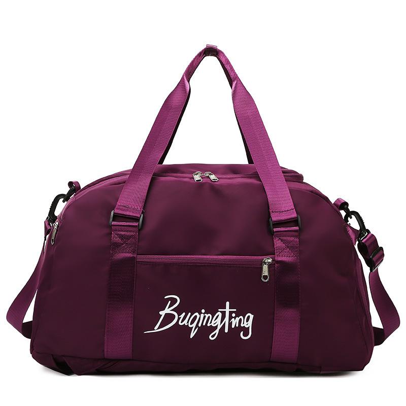 Shoulder outdoor sports portable fitness bag large capacity wet and dry separation travel bag