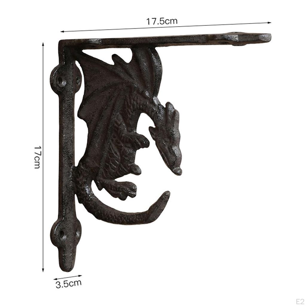 Decorative Shelf Bracket Shelving Accessory Easy To Install Antique Practical Sturdy