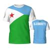 Djibouti Flag Graphic T Shirts Emblem 3D Printed Outdoor Football Jersey T-shirt Summer Fashion National Day Gift Clothing