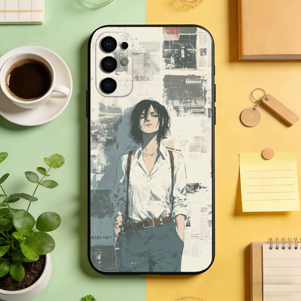

Attack on Titan Mikasa Ackerman Phone Case Black Silicone Soft For Samsung S25,S24,S21,S22,S23,S30,Ultra,S20,Plus,Fe,Lite Samsung S25