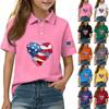 Children's Daily Casual Short-sleeved Print Tops T-shirts Shirts