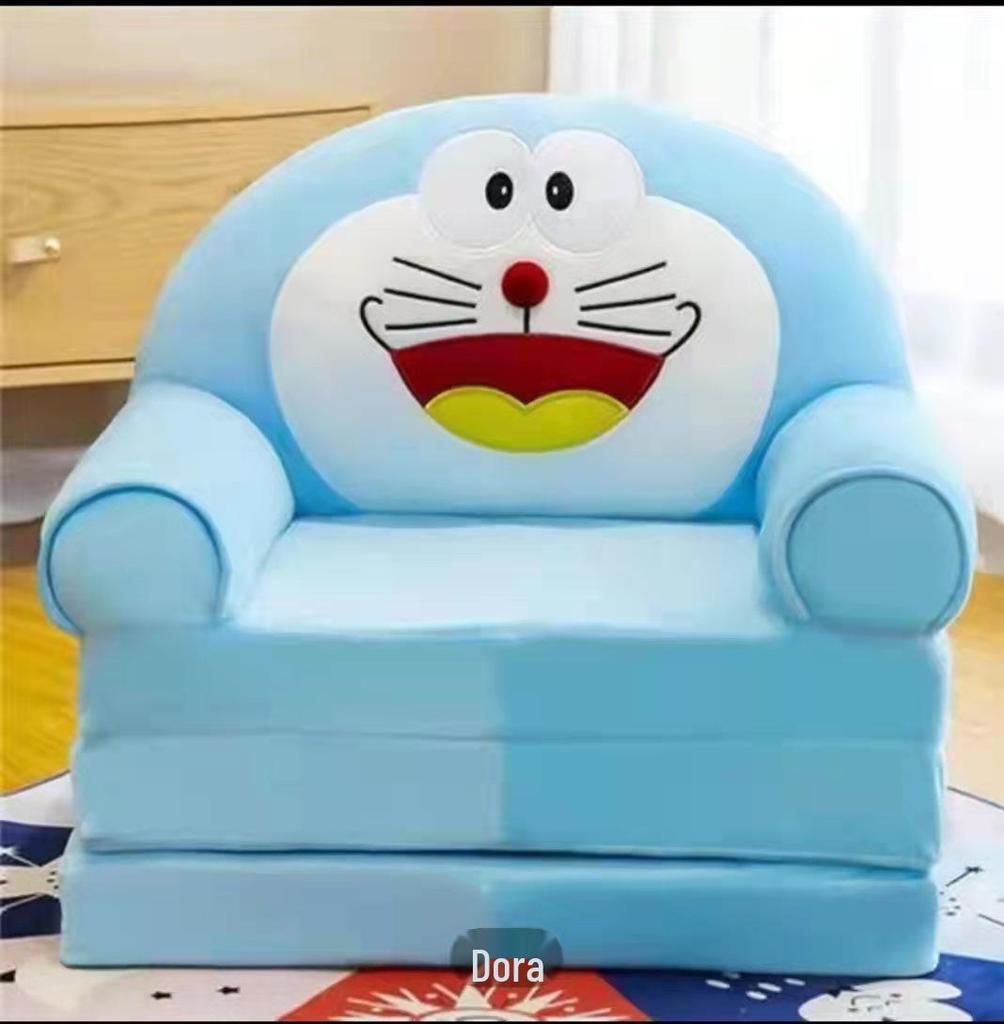 Cartoon Children's Multi-Layer Folding Plush Sofa Bed 