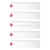 R6FF 5Pcs 6 Hole Pre-Punched Binder Divider with Ruler For Refillable Notebook