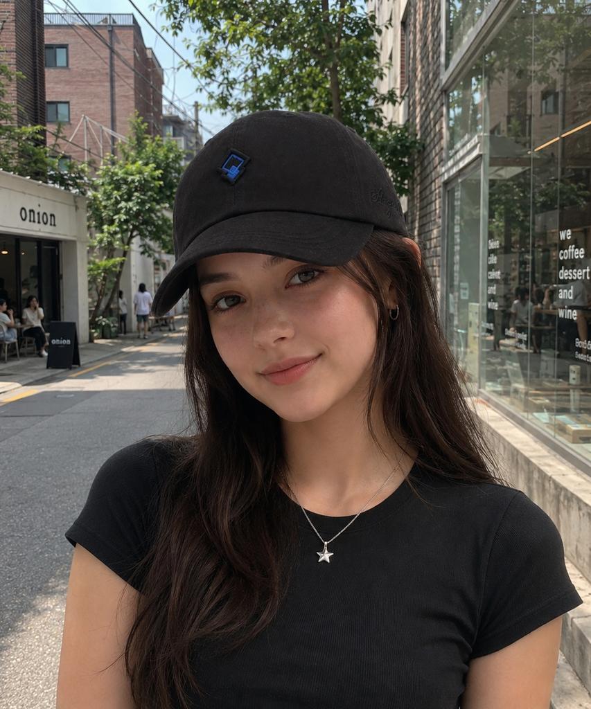 Seuteijial Diamond Washed Ball Cap [Black]