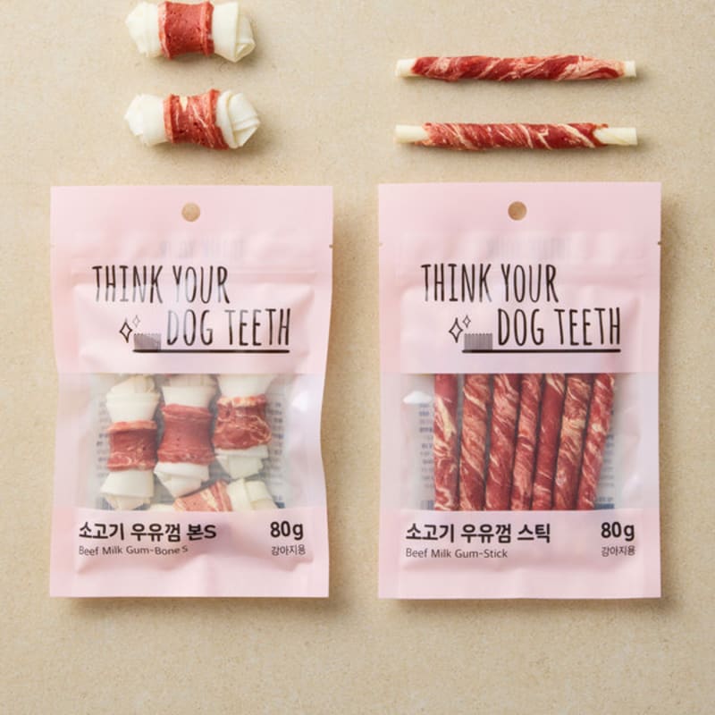 [Pet] Think Your Dog Teeth Milk Gum Stick 80 G Beef