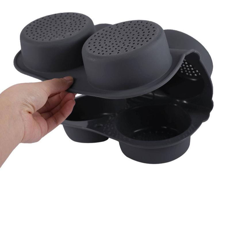 Food Grade Silicone, Hamburger Mold, 6-hole, French Bread Mold, Easy To Demold, Kitchen Baking Tool