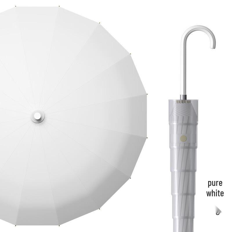 Nanjiao 16-Rib Straight Handle Semi-Automatic Umbrella