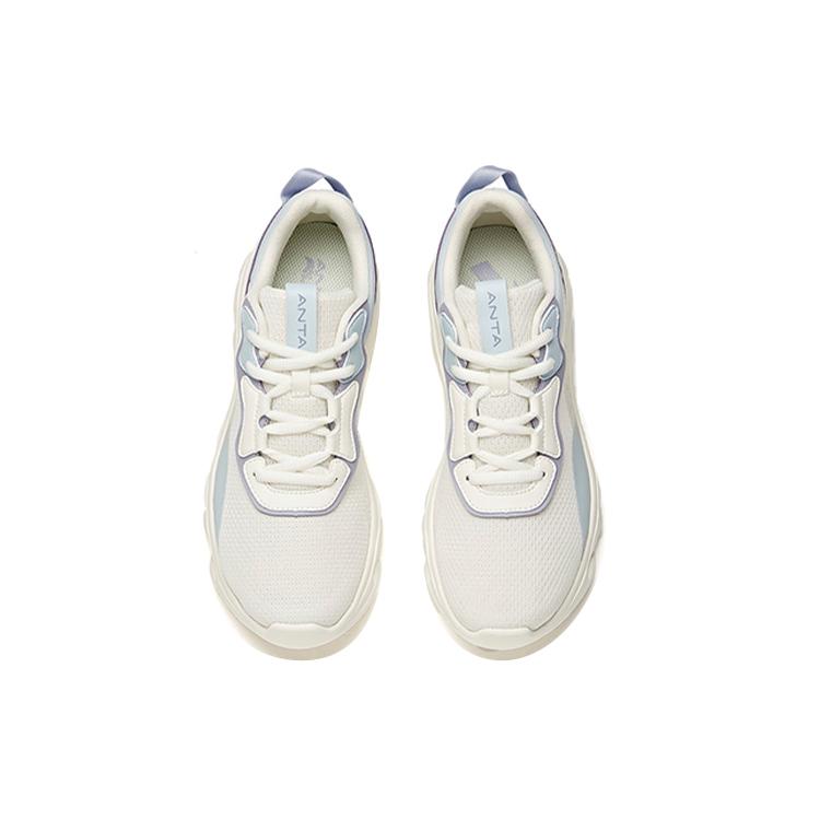 New Anta Running Collection Low Top Running Shoes Women's White Purple Blue Mesh 922115535-5