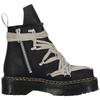 RICK OWENS/RO x DR. MARTENS Collaboration 1460 MEGALACE Cow Leather/Cow Leather Ankle Boots Women's Black DW02E68128001-09