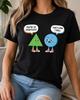 You're So Pointless Triangle Shirt, That's How I Roll Circle Tee, Funny Geometry Teacher Gift, Math Student Classroom Pun Outfit Education.
