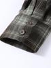 Camicie Eleganti a Quadri da Donna con Rever Maniche Lunghe Monopetto Oversize Autunno 2025 Lady Chic Streetwear