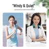 USB Rechargeable Neck Hanging Fan with Digital Display for Students, Office & Sports