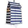 Astro Plastic Bag Storage Organizer, Navy Blue with Striped Pattern, Hanging/Wall-Mounted, with Dividers for Large and Small Bags, Space-Saving, 821-3