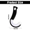 Easy Open Ring Pull Can Opener, J Hook Can Opener Pull Tab No-Slip Rubber Grip Jars Can Lid Lifter Manual Ring Top Soda Tin Bottle Opener Tool for