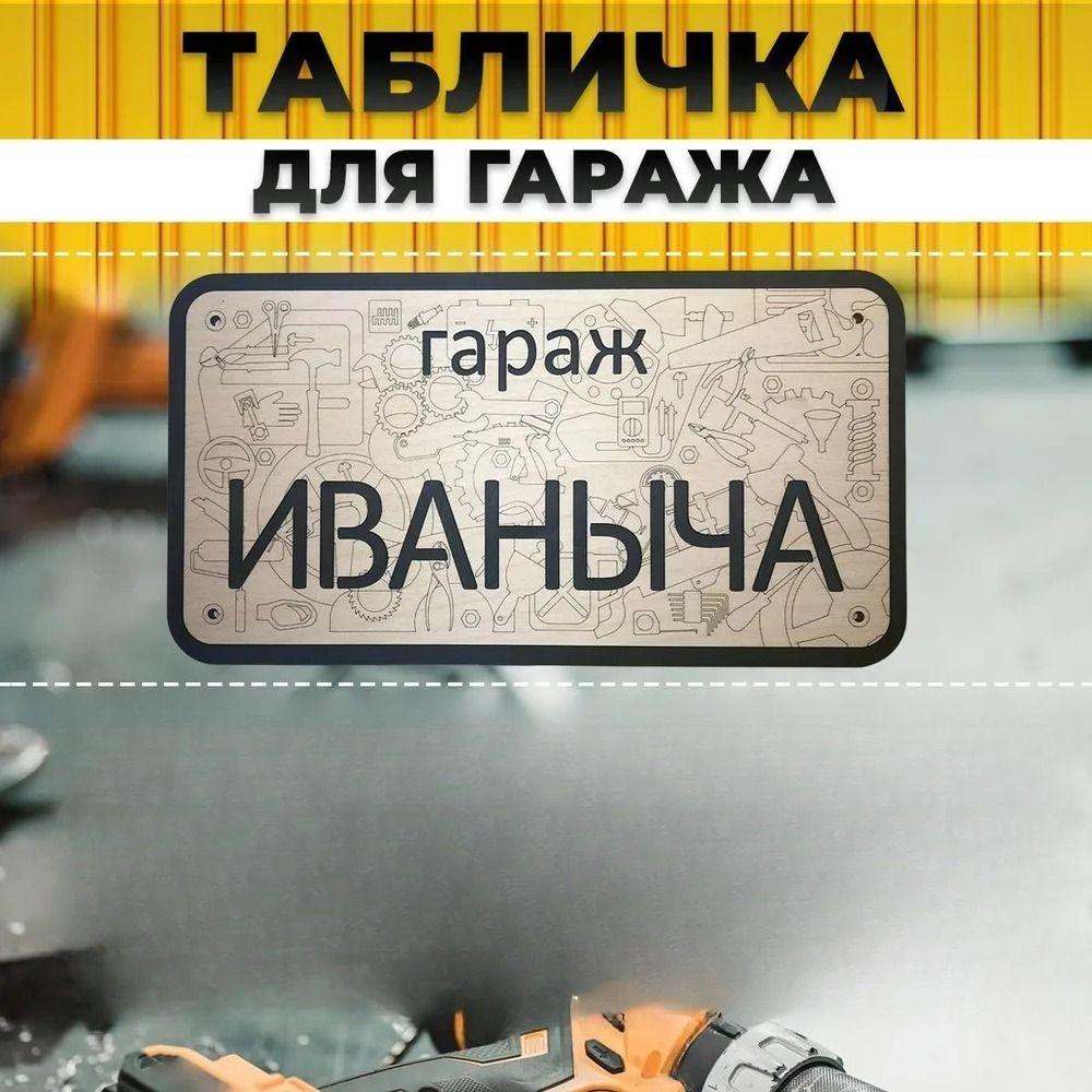 Garage Name Sign Vasya Personalized Metal Tin Sign Garage Rules