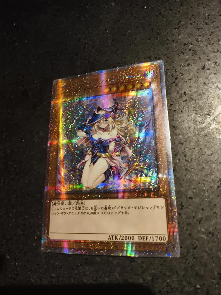 1pcs/set Diy Yu-gi-oh! Black Magician Girl Self Control Collect Signature Trading Flash Card Anime Cartoon Gift