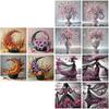 4pcs Partial Drill Special Shape Diamond Painting Kits 30x30cm Diamond Art Kits Crystal Rhinestone Paintings Home Wall Decor