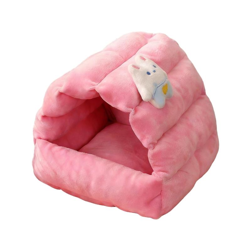 Lovely Small Animal Houses for Hamsters Rabbits And Birds Decorative Homes Pet Nest Breathable Bed