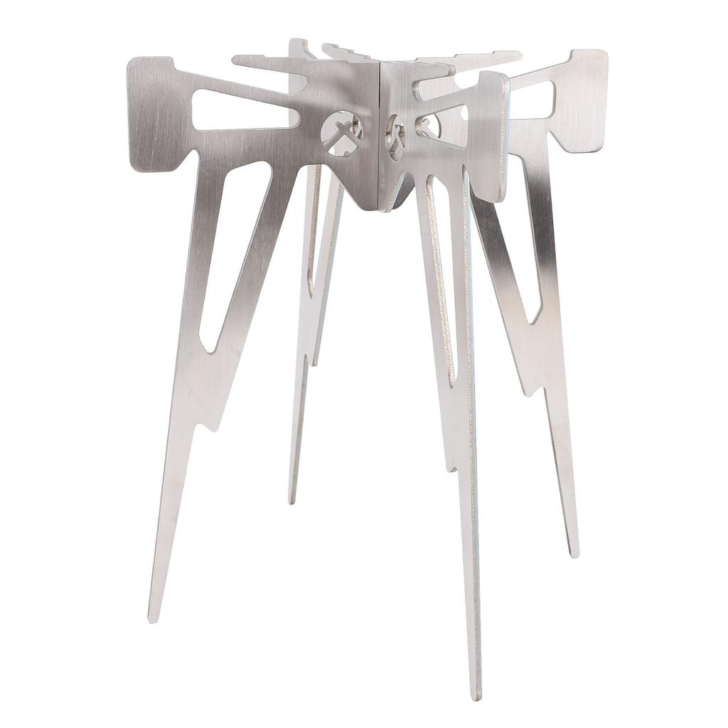 Campfire Stand for Cooking Stainless Steel Detachable Portable Outdoor Fire Pit Stand Camping Stove Support Rack for