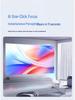 Compact Home & Dormitory Projector: Phone/Computer Connect, Screen Mirroring for Wall/Ceiling