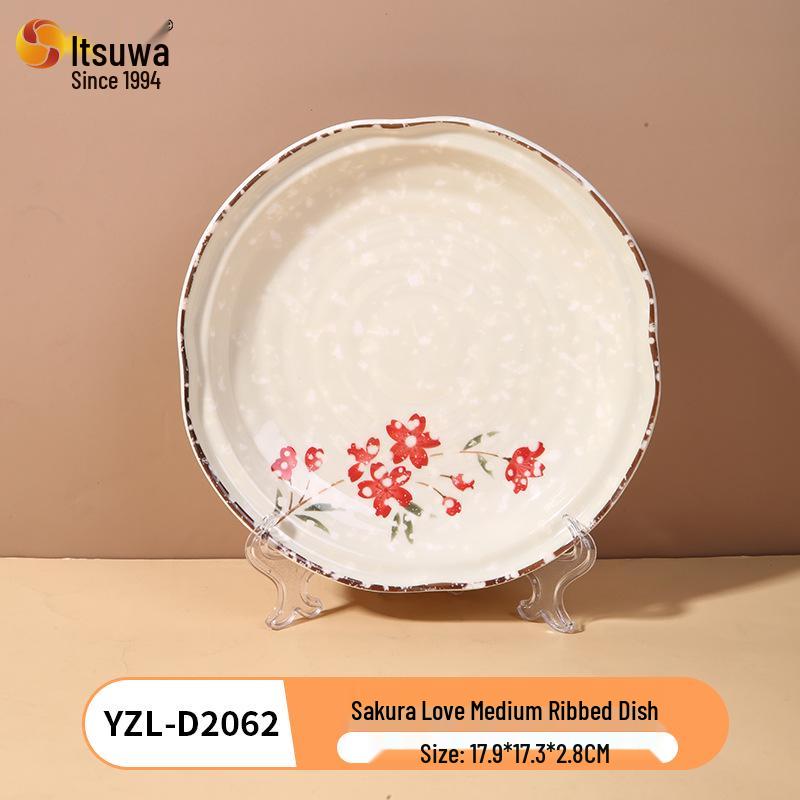 Sakura Love Melamine Tableware: Drop-Resistant Cherry Blossom Design for Catering