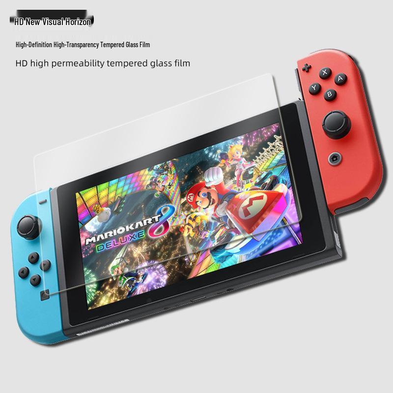 

Изогнутая закаленная защитная пленка 9H для Nintendo Switch - Защита от отпечатков пальцев