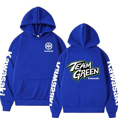 Hot Selling High-quality Hooded Sweatshirt with Kawasaki Logo for Men, High-end Comfort and Simplicity Sports Style Top Sp