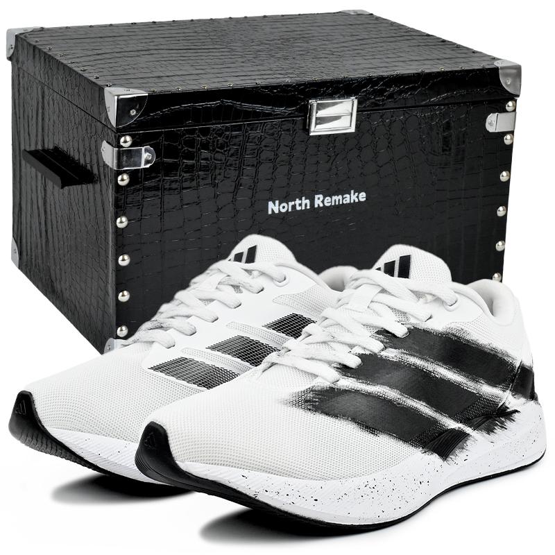 

Adidas Duramo RC Abrasion Resistant Low top Running Shoes Unisex White Black ID2702(Team96-S-BOX) 43⅓