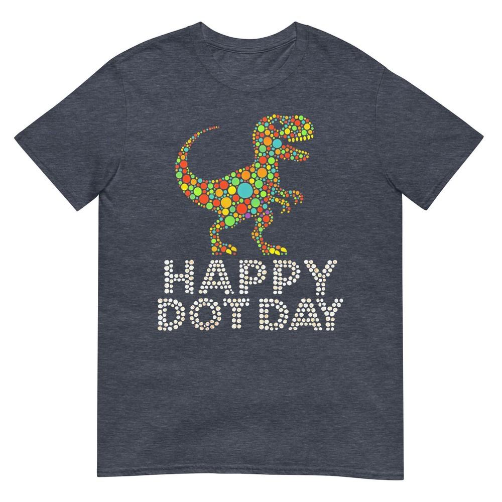 Dot Day 2025 September 15th Polka Dot TRex Boys Girls Kids TShirt