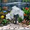 Realistic Aquarium Cherry Blossom Plastic Landscape Tree Fish Tank Ornament  Pet Accessories