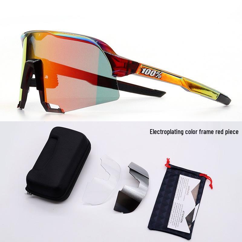 

Велосипедні окуляри S3: Сонцезахисні окуляри для шосейного велосипеда UV400 Anti-UV з 3 змінними лінзами.