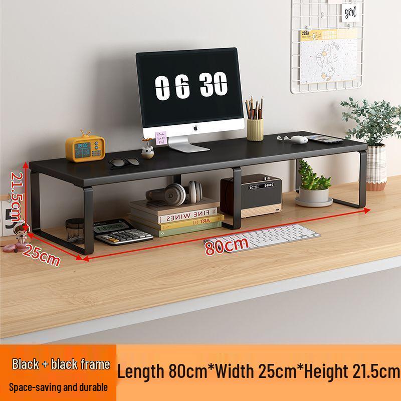 Schreibtisch-Monitor- & Laptop-Ständer mit Stauraum