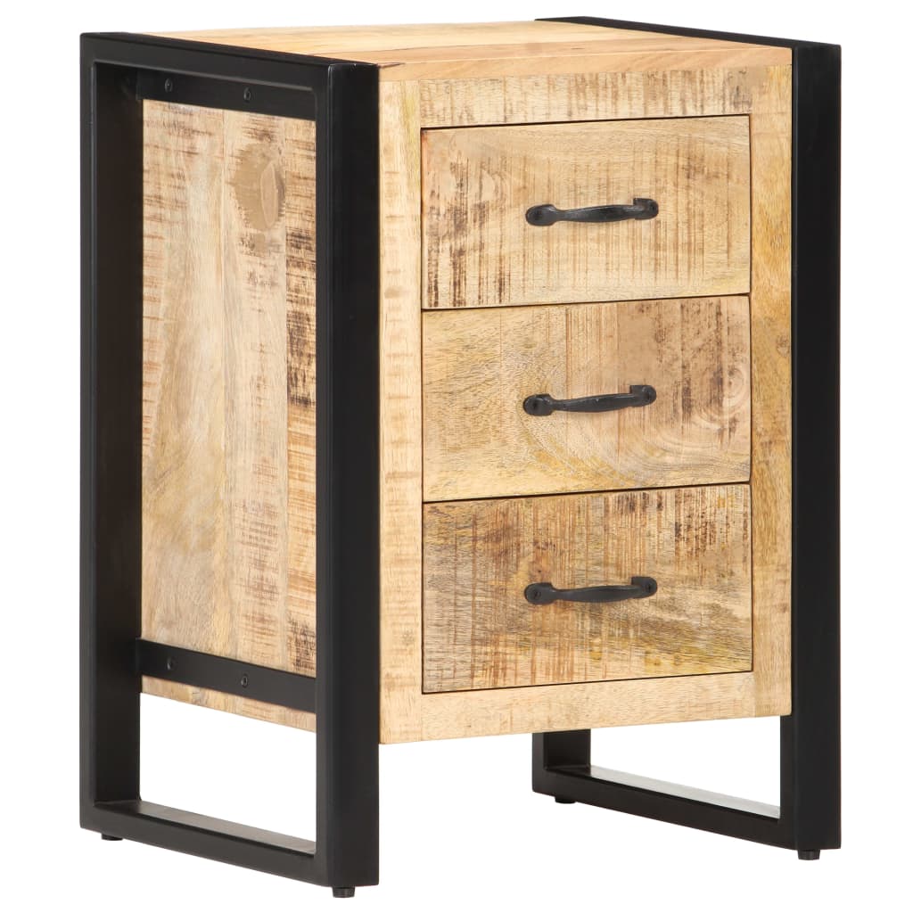 Nightstand 40 X 35 X 55 Cm Solid Mango Wood