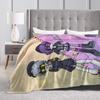 Murder Drones N and Uzi Flannel Throw Blanket  Blanket for Bedding Car Lightweight Plush Thin Quilt,