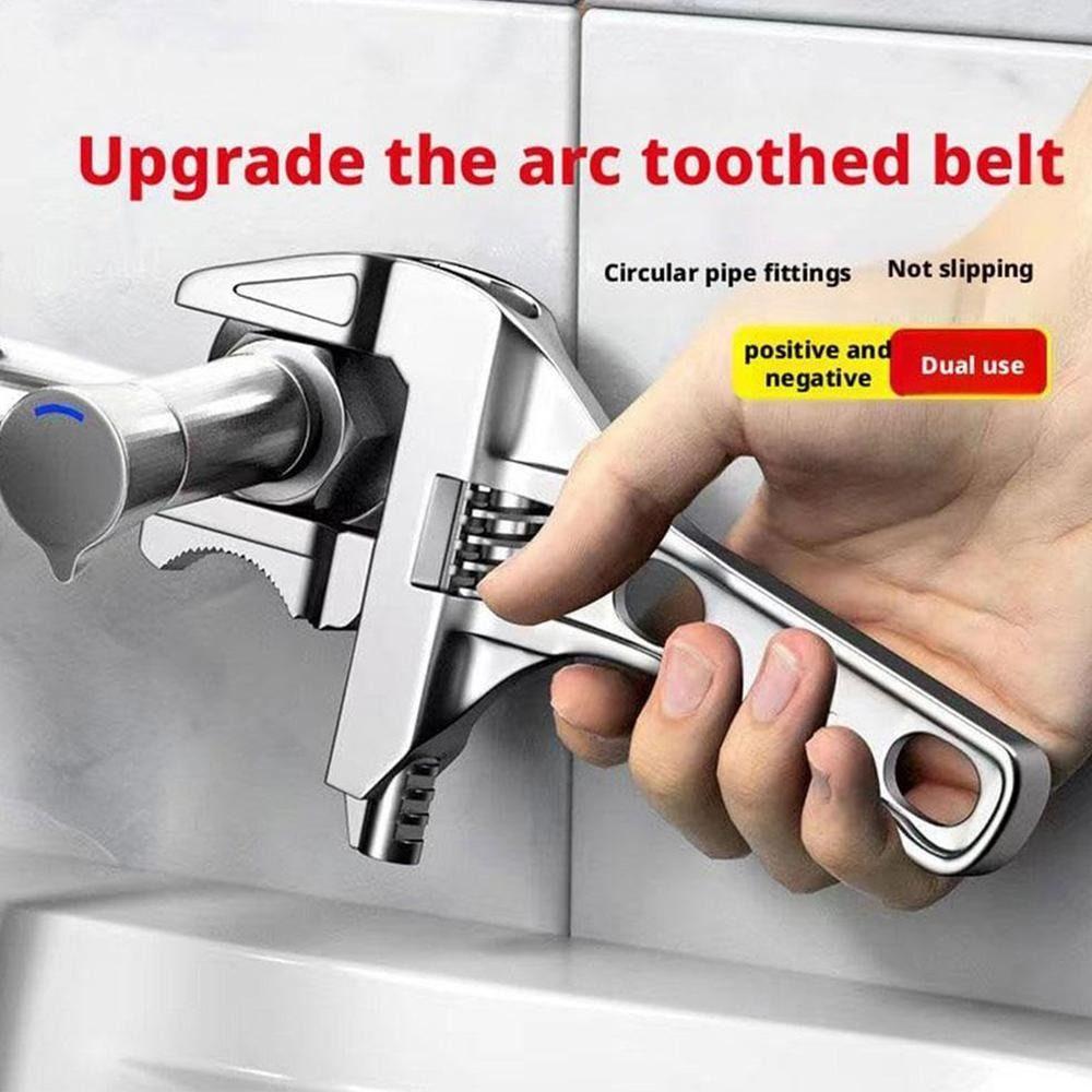 Large Opening Bathroom Pipe Spanner Adjustable Plumbing Wrench Adjustable Wrench  Toilet Sink