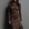2025 Autumn Winter Slim-Fit Long-Sleeve Dress with Coat - Elegant, Sexy, and Sleek