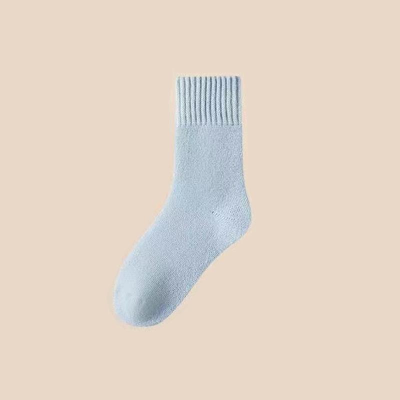 Women's Autumn and Winter Mid-calf Socks with Fleece and Thickened Long Calf Postpartum Socks, Floor Super Thick Warm Fleece Socks