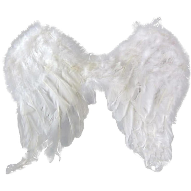 White Feather Angel Wings to Put on Your Shoulders 40x45cm