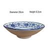 Retro Blue and White Porcelain Noodle Bowl for Creative Dishes: Zha Jiang Mian, Maocai, Liangpi, Chuan Chuan, or Boiled Fish.