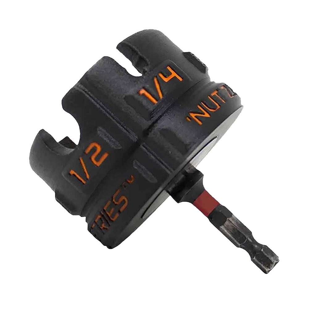 

Насадка-гайковерт с зипом, многофункциональный набор вращающихся насадок для гаек-барашков со шлицем и крыльями, портативный инструмент для извлечения болтов для кабельных лотков чёрный