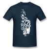 Cool Saxofoon Verjaardag Grappig Unisex Grafisch Vintage Cool Katoen Korte Mouw T-shirts O-hals Harajuku T-shirt