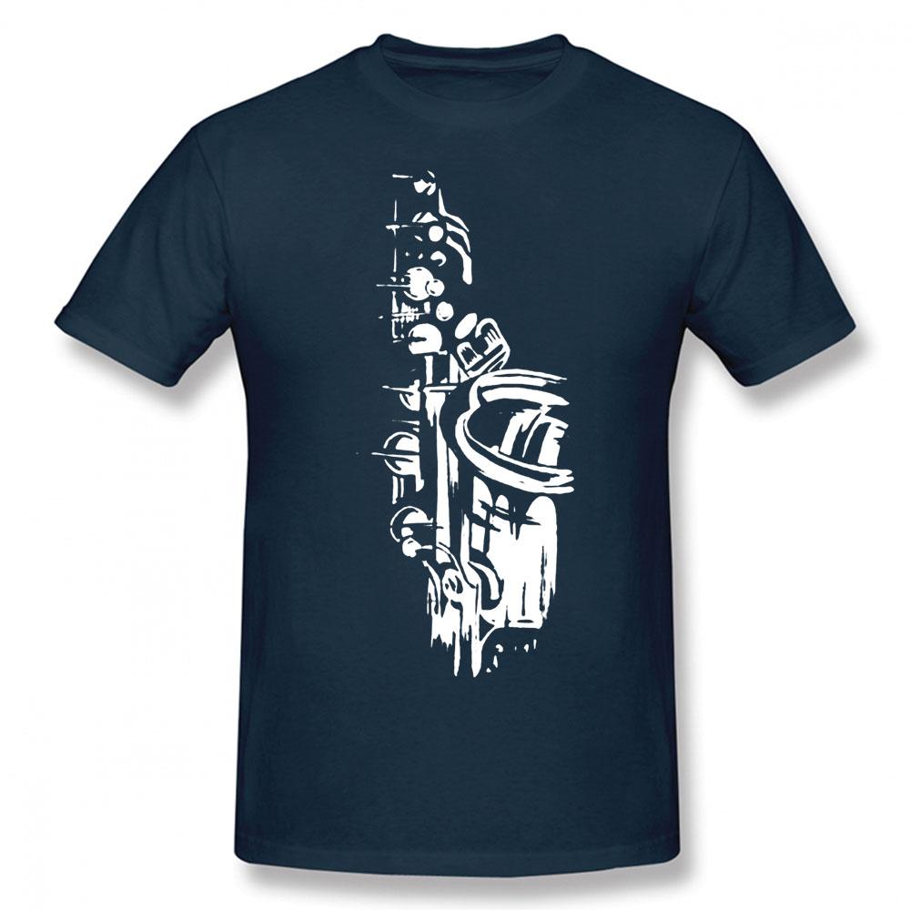 Cool Saxofoon Verjaardag Grappig Unisex Grafisch Vintage Cool Katoen Korte Mouw T-shirts O-hals Harajuku T-shirt