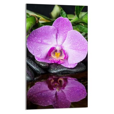 TABLA DE CORTAR DE CRISTAL 30x52 Orquídea