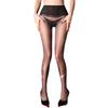Mesh Waist0.01Ultra-Thin Seamless Deep Crotch Aurora Stockings Lady Sexy Black Silk Pantyhose Shiny Sexy Open