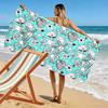 Starfish and Shell Pattern Beach Towel Beach towel quick-drying for travel outdoor sports jogging beach and swimming