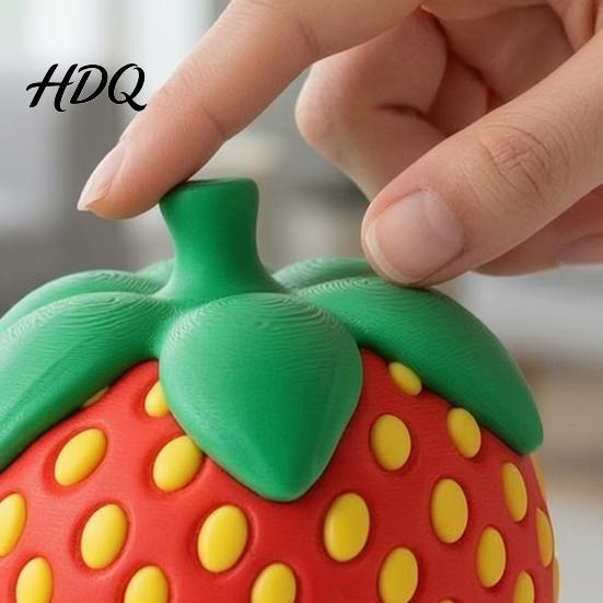 Dragon Toy with Flexible Joints Strawberry Egg Movable Dragon 3D Printed Fidget