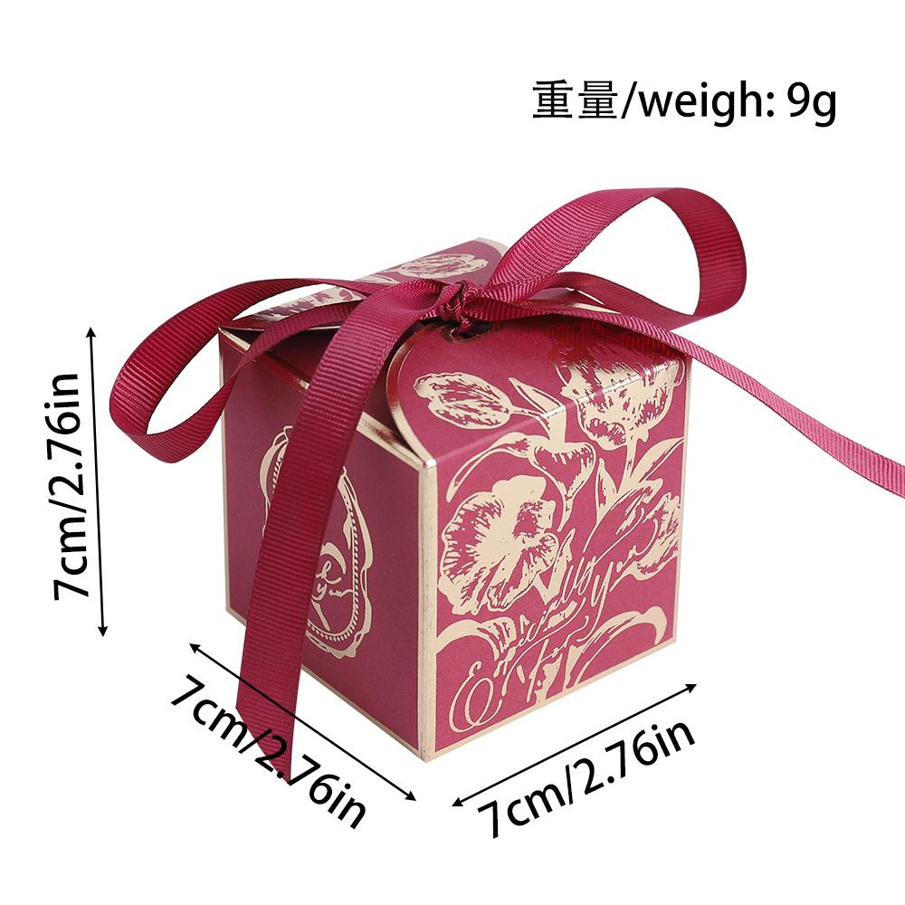 5/10Pcs Paper Candy Bow Gift Box for Wedding Marriage Decoration Bride Party Supplies DIY Table Ornament Accessory