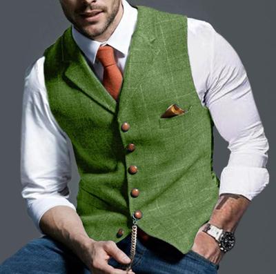 Gilet Casual Slim a Quadri da Uomo - Collezione Primavera/Autunno 2023