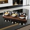 Wooden Tray Dried Fruit Plate Snacks Storage Trays Luxury Nordic Household Organizer Tray Kitchen Organization Accessories