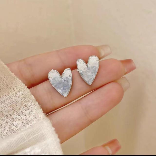 S925 Silver Needle Pearl Stud Earrings for Women